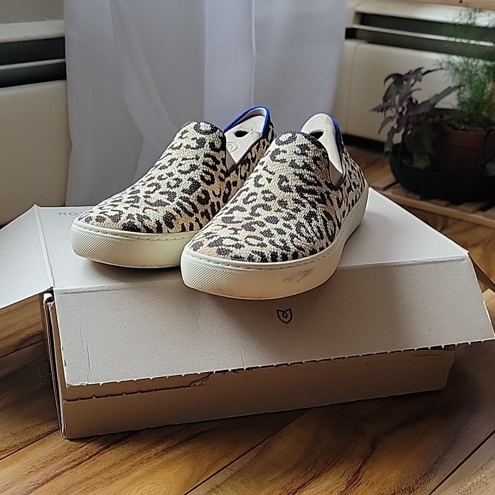 Leopard Print Slip-On Women's Shoes